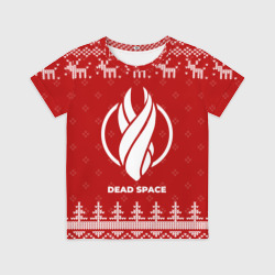 Детская футболка 3D Новогодний Dead Space с оленями