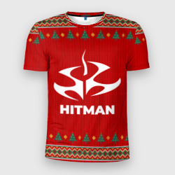 Мужская футболка 3D Slim Hitman new year