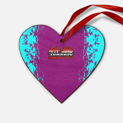 Деревянная игрушка Сердце Tekken краски неон