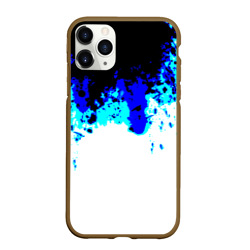 Чехол для iPhone 11 Pro Max матовый Синяя кровь андроида