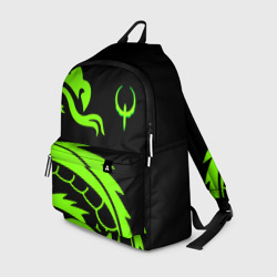Рюкзак 3D Квейк кислотный дракон лого