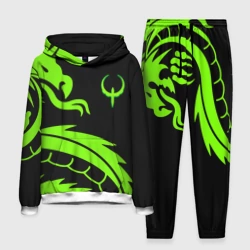 Мужской костюм с толстовкой 3D Квейк кислотный дракон лого