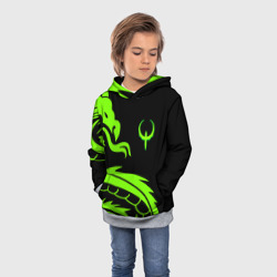 Детская толстовка 3D Квейк кислотный дракон лого - фото 2
