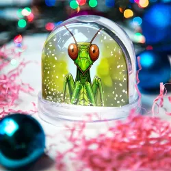Игрушка Снежный шар Голова богомола - фото 2