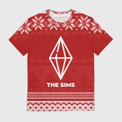 Мужская футболка 3D Новогодний The Sims