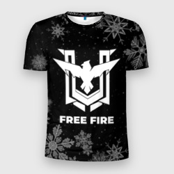 Мужская футболка 3D Slim Снежный Free Fire