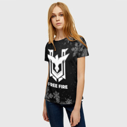 Женская футболка 3D Снежный Free Fire - фото 2