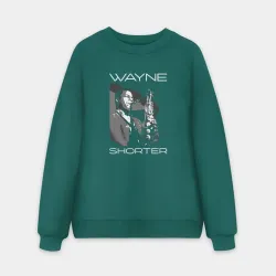Мужской свитшот oversize без начеса хлопок Wayne Shorter tribute 