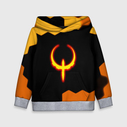 Детская толстовка 3D Квейк соты огненное лого