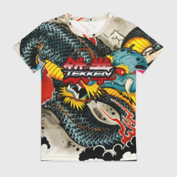 Женская футболка 3D Tekken dragon tatoo