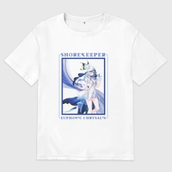 Женская футболка хлопок Oversize Shorekeeper Euphonic Chrysalis