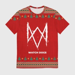 Мужская футболка 3D Watch Dogs new year