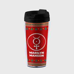 Термокружка-непроливайка Marilyn Manson new year