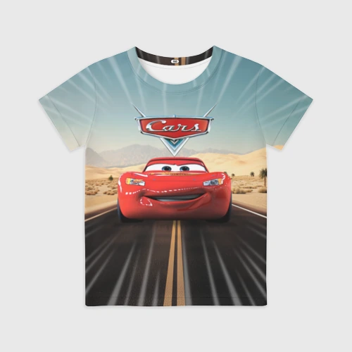 Детская футболка 3D Cars - Lightning McQueen