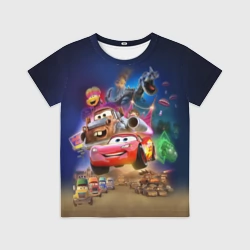 Детская футболка 3D Тачки - Молния МакКуин