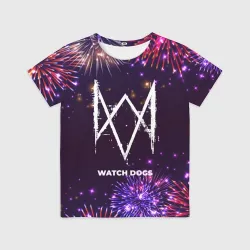 Детская футболка 3D Праздничный Watch Dogs