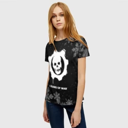 Женская футболка 3D Снежный Gears of War - фото 2