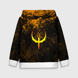 Детская толстовка 3D Quake краски брызги оранжевый