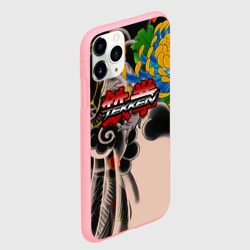 Чехол для iPhone 11 Pro матовый Tekken tatoo japan - фото 2