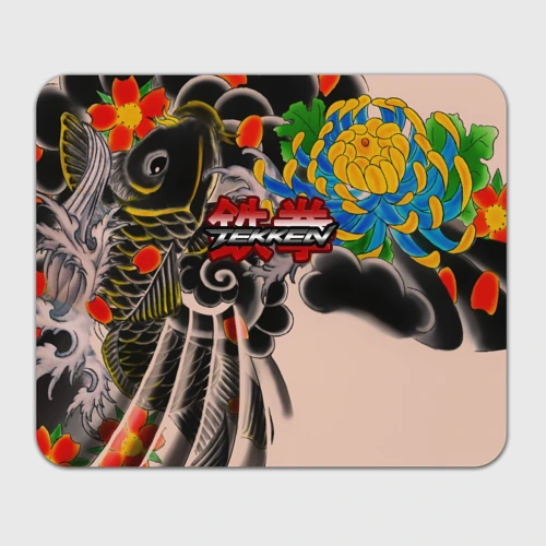 Прямоугольный коврик для мышки Tekken tatoo japan