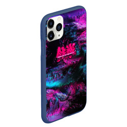 Чехол для iPhone 11 Pro Max матовый Tekken neon colors - фото 2