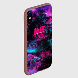 Чехол для iPhone XS Max матовый Tekken neon colors - фото 2