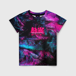 Детская футболка 3D Tekken neon colors