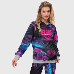 Женский костюм с толстовкой 3D Tekken neon colors - фото 2