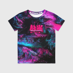 Детская футболка 3D Tekken neon colors