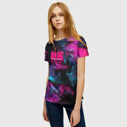 Женская футболка 3D Tekken neon colors - фото 2