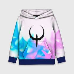 Детская толстовка 3D Quake neon flame