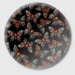 Значок Бабочки механические на черном