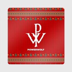 Магнит виниловый Квадрат Powerwolf new year