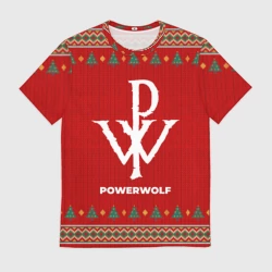 Мужская футболка 3D Powerwolf new year