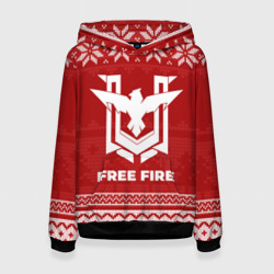 Женская толстовка 3D Новогодний Free Fire