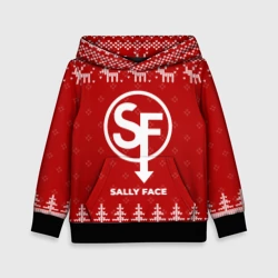 Детская толстовка 3D Новогодний Sally Face с оленями