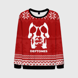Мужской свитшот 3D Новогодний Deftones