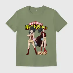 Мужская футболка хлопок Моя геройская академия Момо