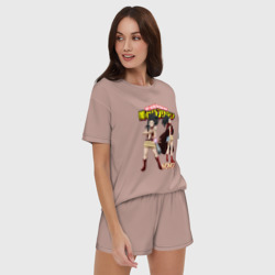 Женская пижама с шортиками хлопок Моя геройская академия Момо - фото 2