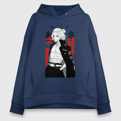Женское худи Oversize хлопок Токийские мстители Мандзиро
