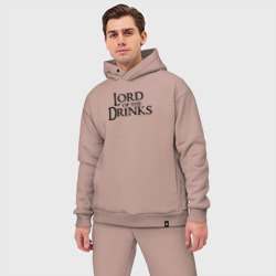 Мужской костюм oversize хлопок Lord of the drinks logo - фото 2