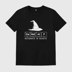 Мужская футболка хлопок Gendalf science is magic