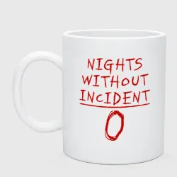 Кружка керамическая Nights without incident 0