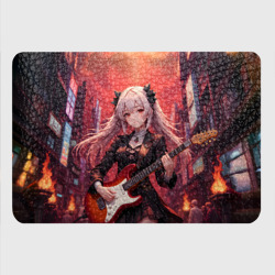 Картхолдер с принтом Девочка с электрогитарой аниме - фото 2