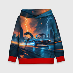 Детская толстовка 3D Автомобиль и ночные молнии