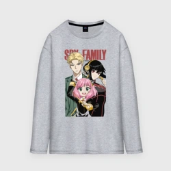 Женский лонгслив oversize хлопок Семья шпиона аниме