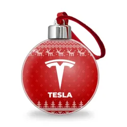 Ёлочный шар Новогодний Tesla с оленями