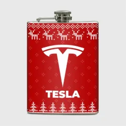 Фляга Новогодний Tesla с оленями