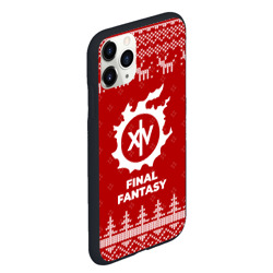 Чехол для iPhone 11 Pro Max матовый Новогодний Final Fantasy с оленями - фото 2