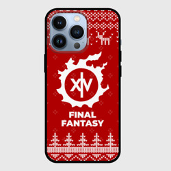 Чехол для iPhone 13 Pro Новогодний Final Fantasy с оленями
